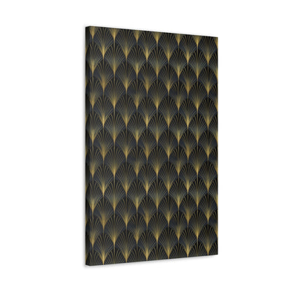 Art Deco Fans Canvas Gallery Wrap