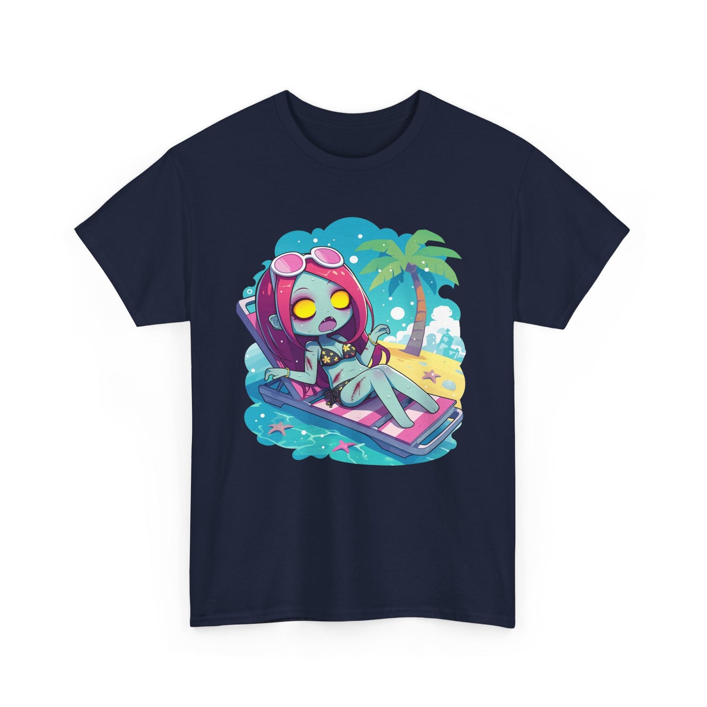 Beach Babe Zombie Unisex Heavy Cotton Tee