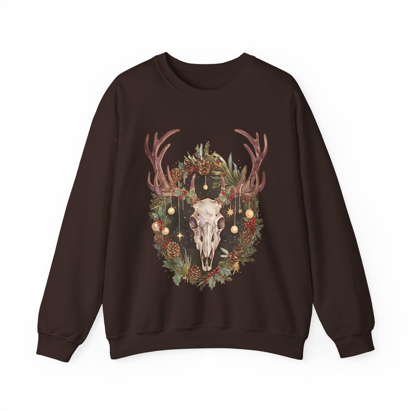 Reindeer Skull Unisex Heavy Blend™ Crewneck Sweatshirt