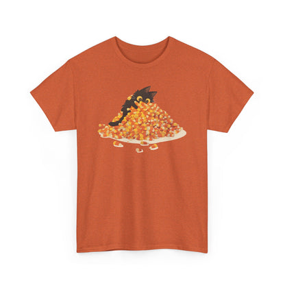 Candy Corn Cat Unisex Heavy Cotton Tee