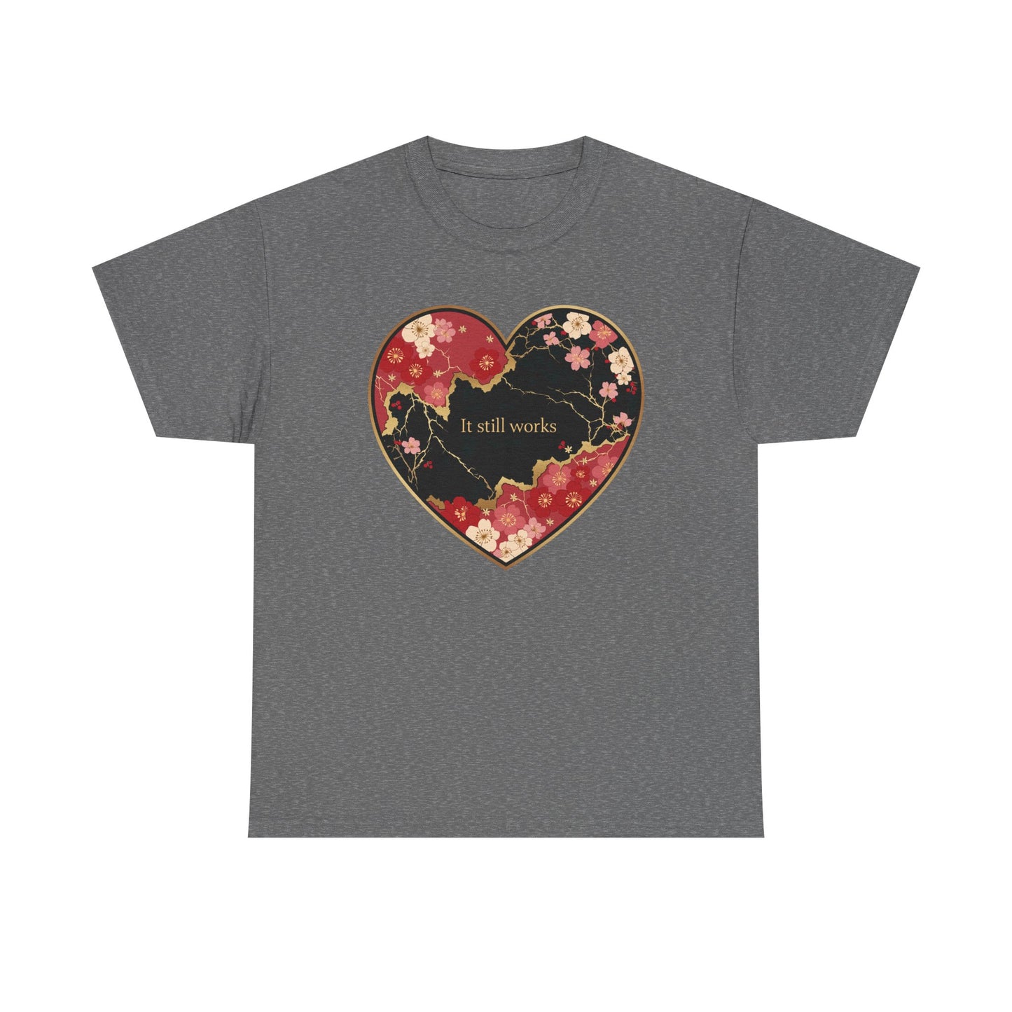 Kintsugi Heart Unisex Heavy Cotton Tee
