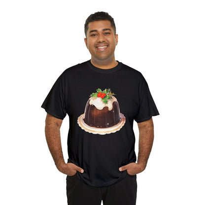 Christmas Pudding Unisex Heavy Cotton Tee