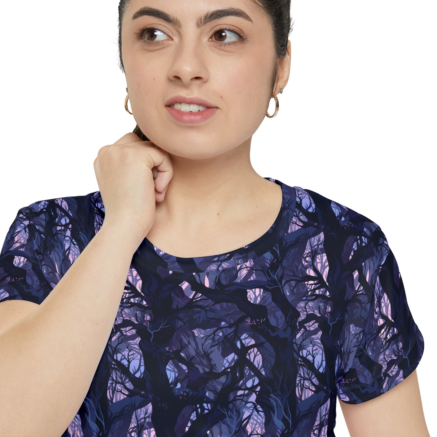 Haunted Forest Women's Short Sleeve Shirt (AOP)