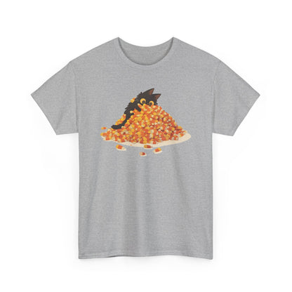 Candy Corn Cat Unisex Heavy Cotton Tee