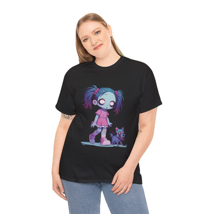 Zombie Dog Walker Unisex Heavy Cotton Tee