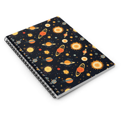 Spacing Out Spiral Notebook - Ruled Line