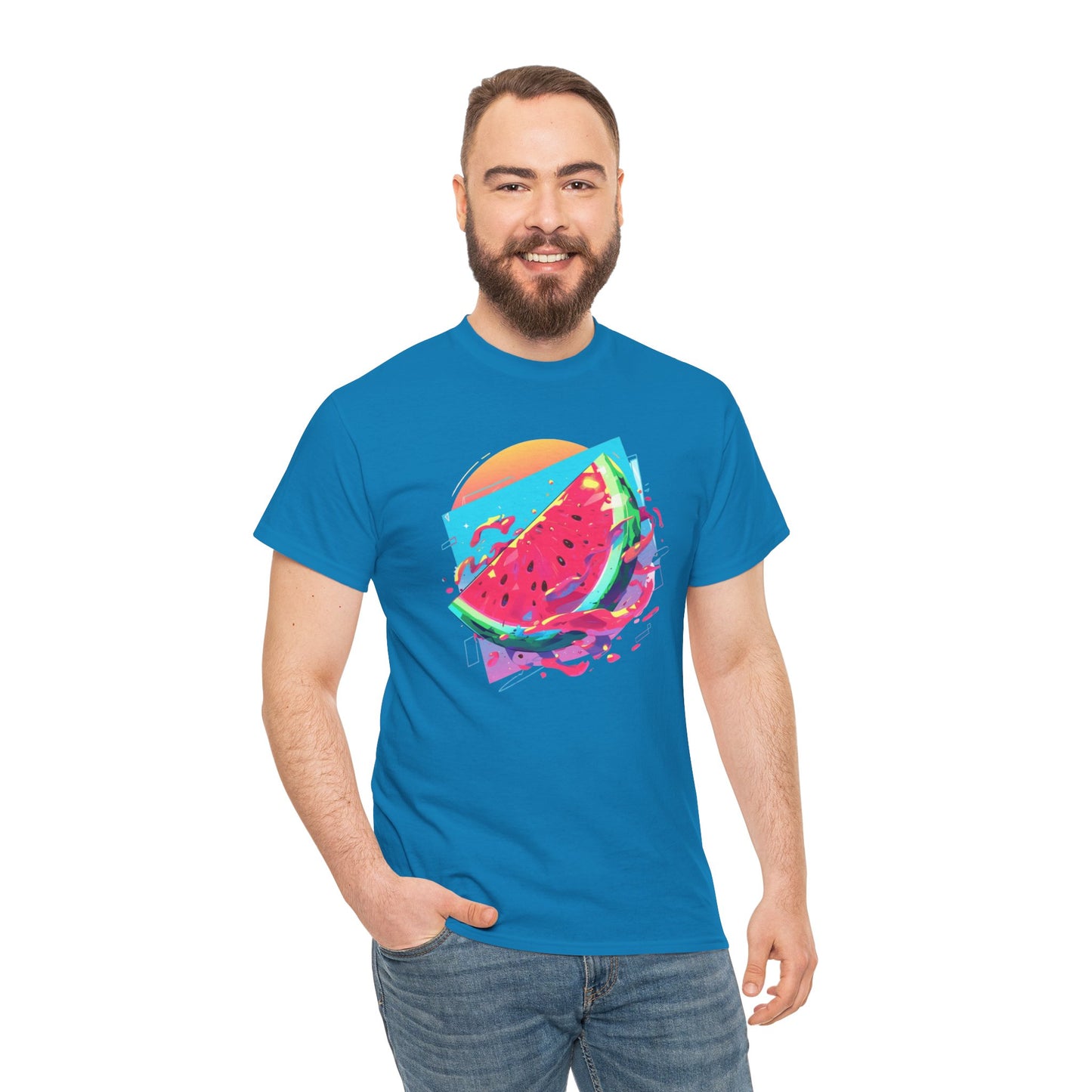 Summer Watermelon Unisex Heavy Cotton Tee