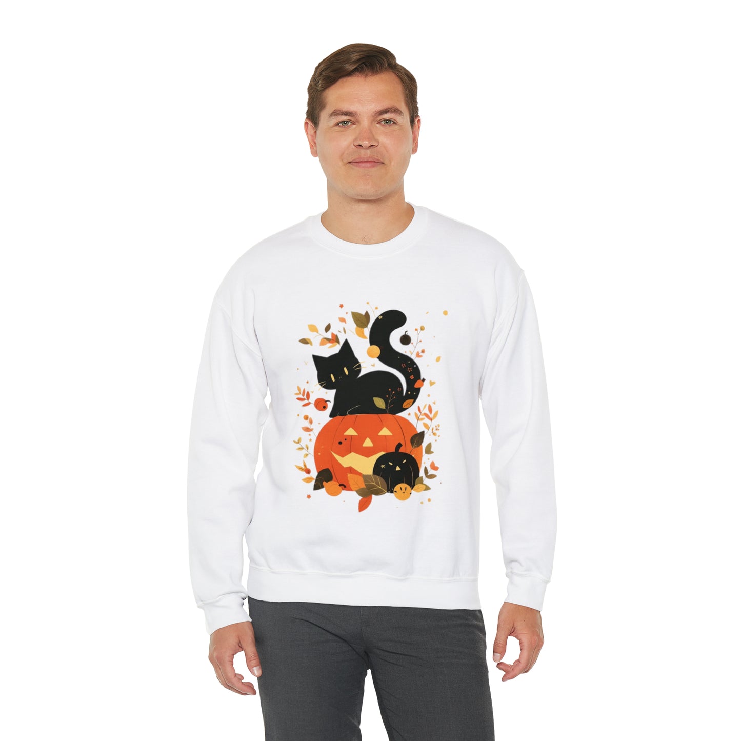 Spooky Kitty Unisex Heavy Blend™ Crewneck Sweatshirt