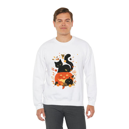 Spooky Kitty Unisex Heavy Blend™ Crewneck Sweatshirt