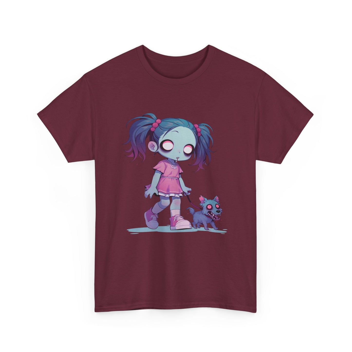 Zombie Dog Walker Unisex Heavy Cotton Tee