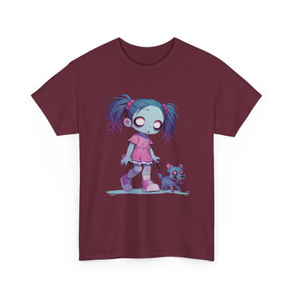 Zombie Dog Walker Unisex Heavy Cotton Tee