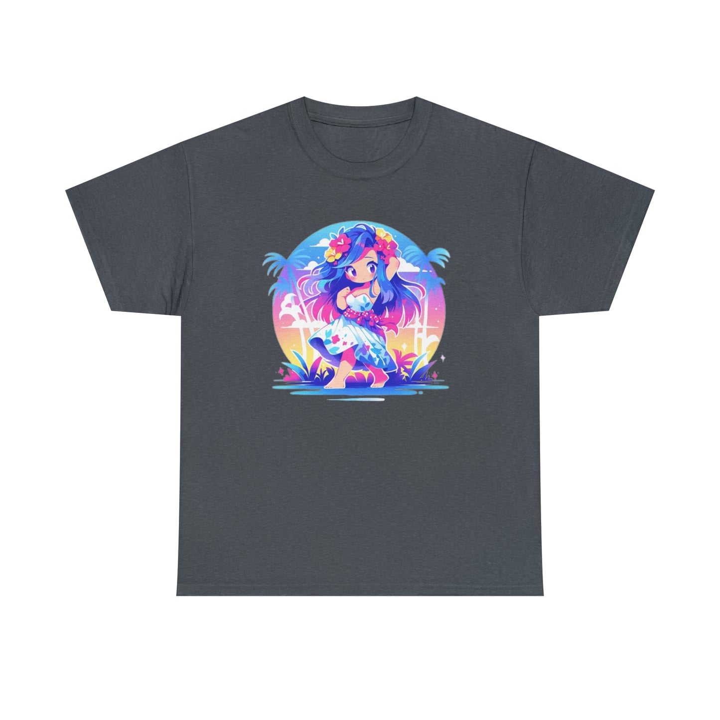 Hula Girl Unisex Heavy Cotton Tee