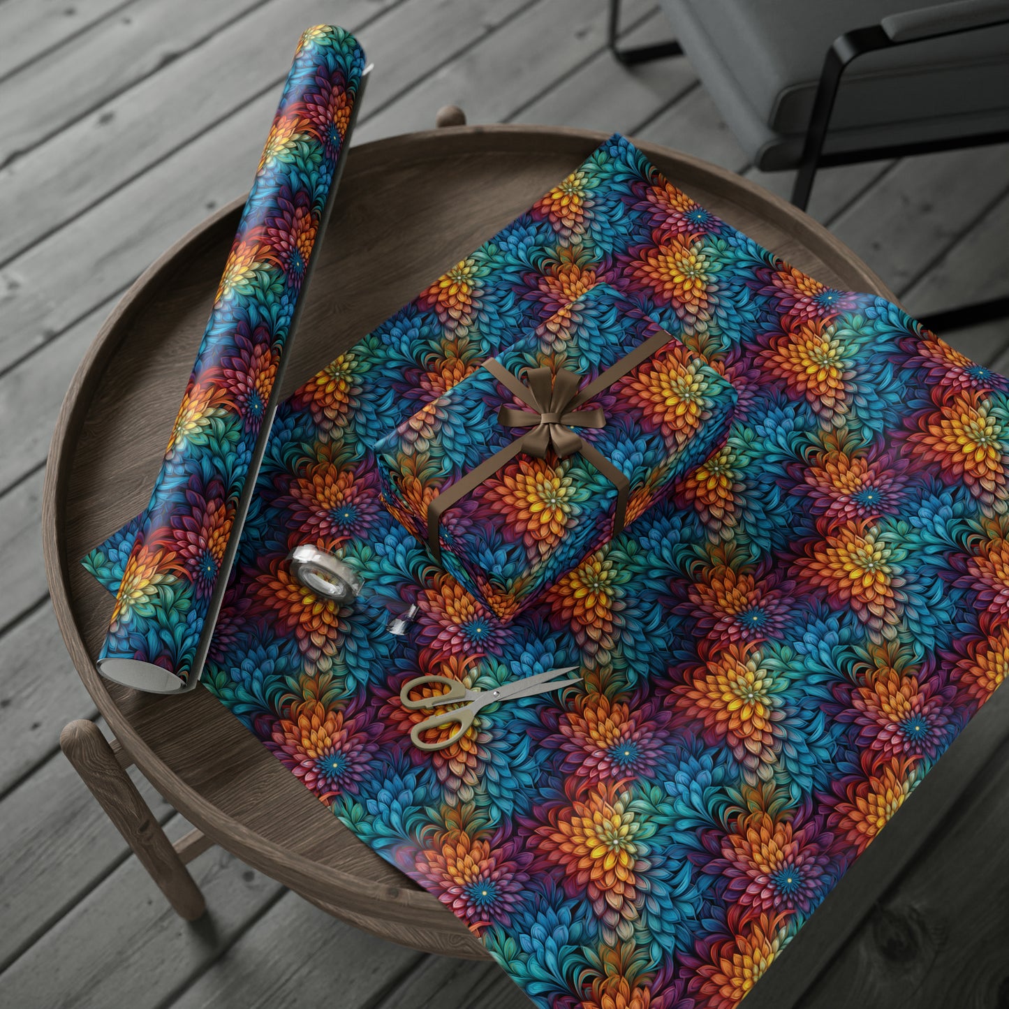 Rainbow Whirls Wrapping Papers