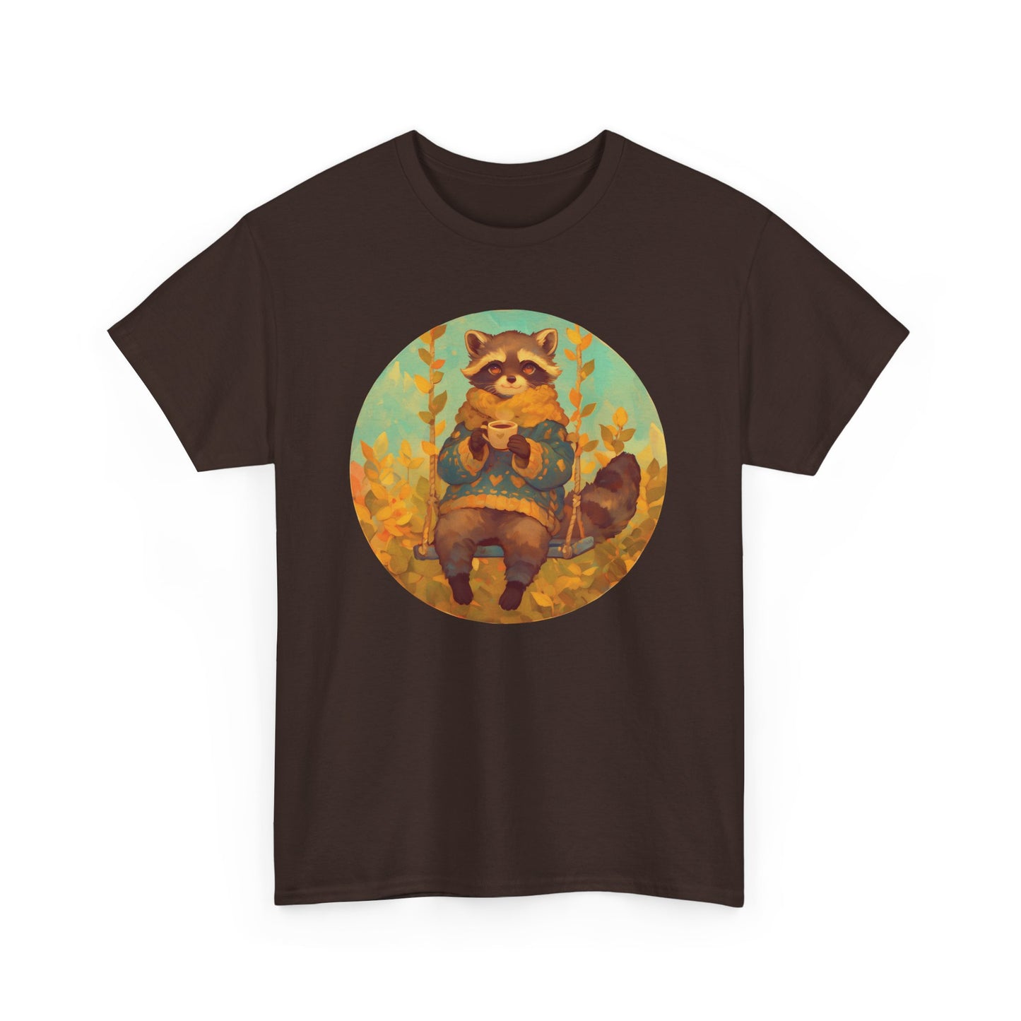Cocoa Raccoon Unisex Heavy Cotton Tee