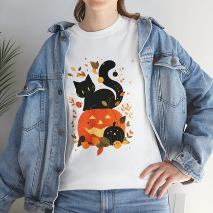 Spooky Kitty Unisex Heavy Cotton Tee