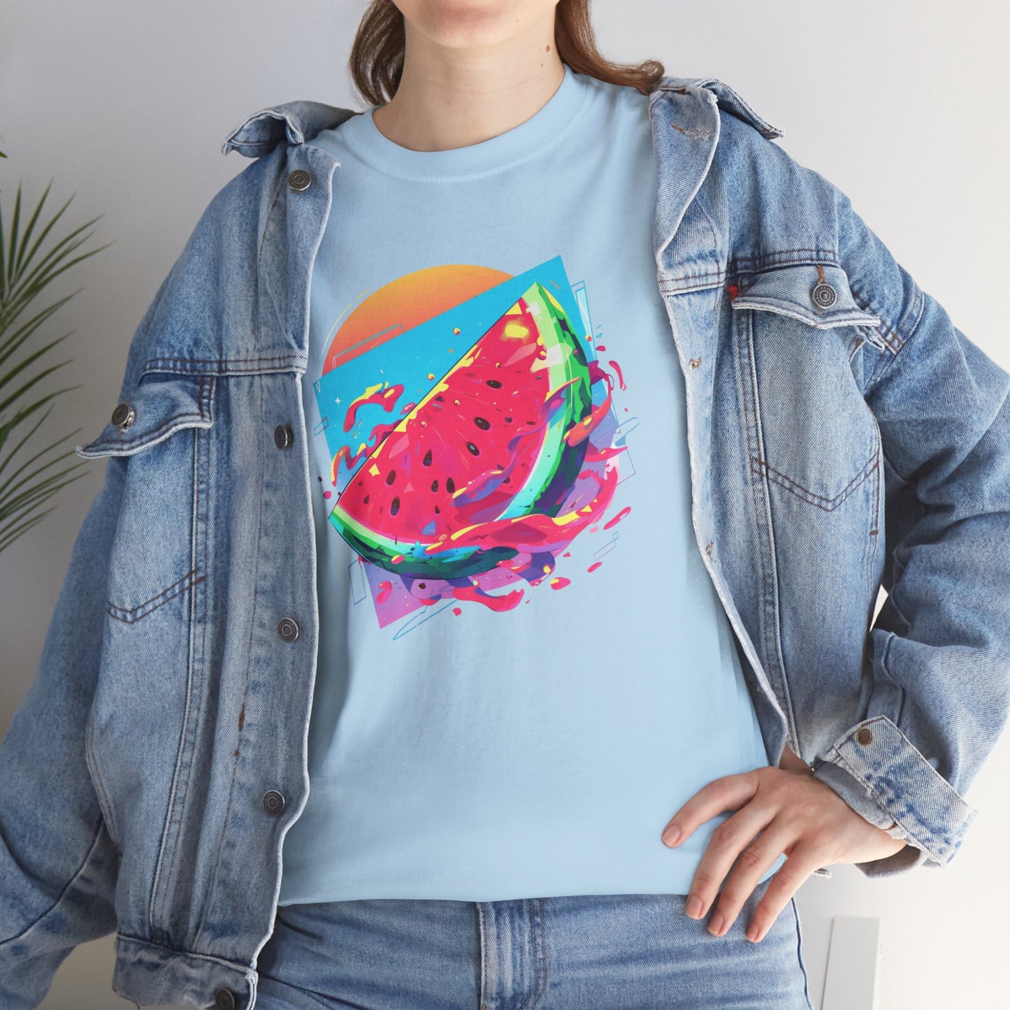 Summer Watermelon Unisex Heavy Cotton Tee