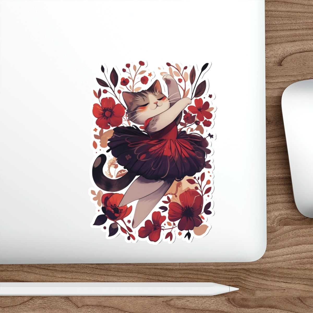 Ballet Cat Die-Cut Stickers