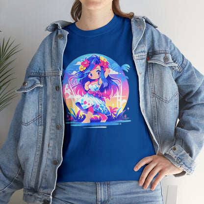 Hula Girl Unisex Heavy Cotton Tee