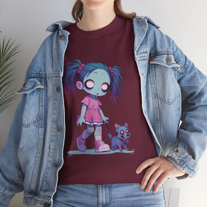 Zombie Dog Walker Unisex Heavy Cotton Tee