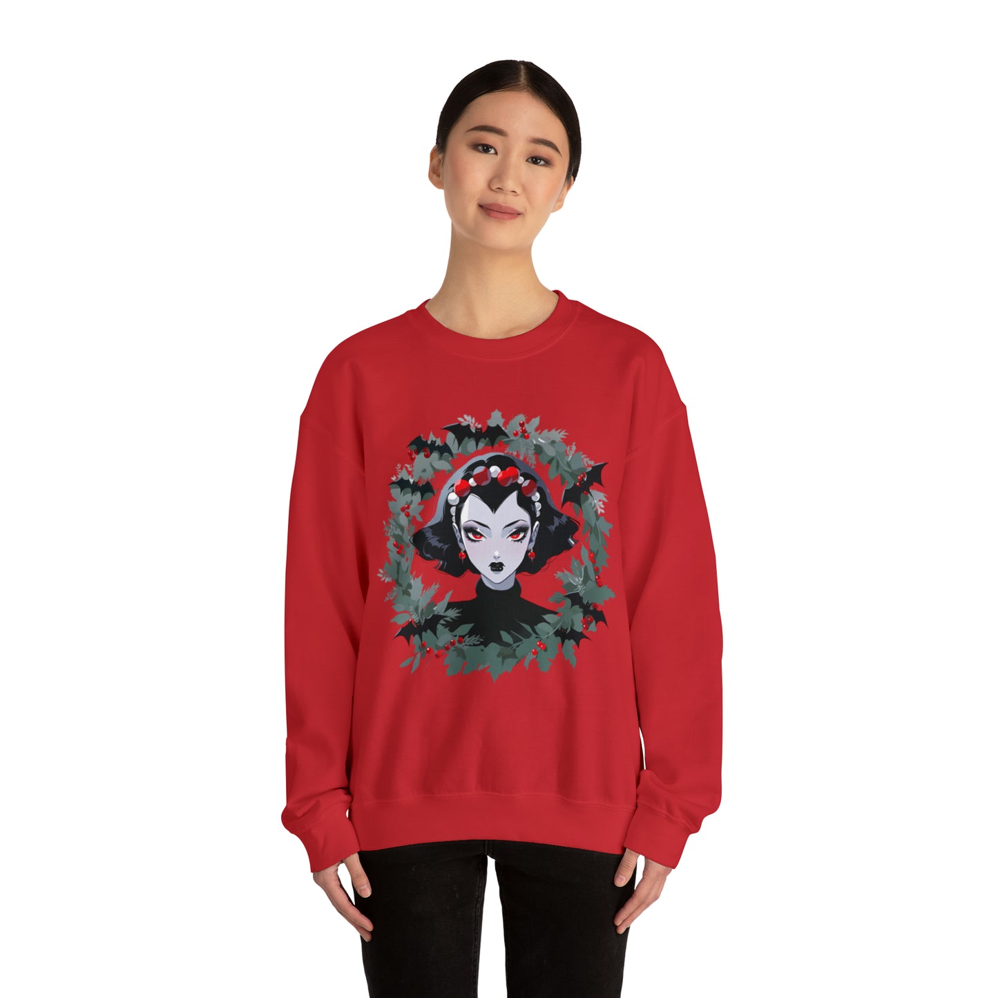 Vampire Wreath Unisex Heavy Blend™ Crewneck Sweatshirt