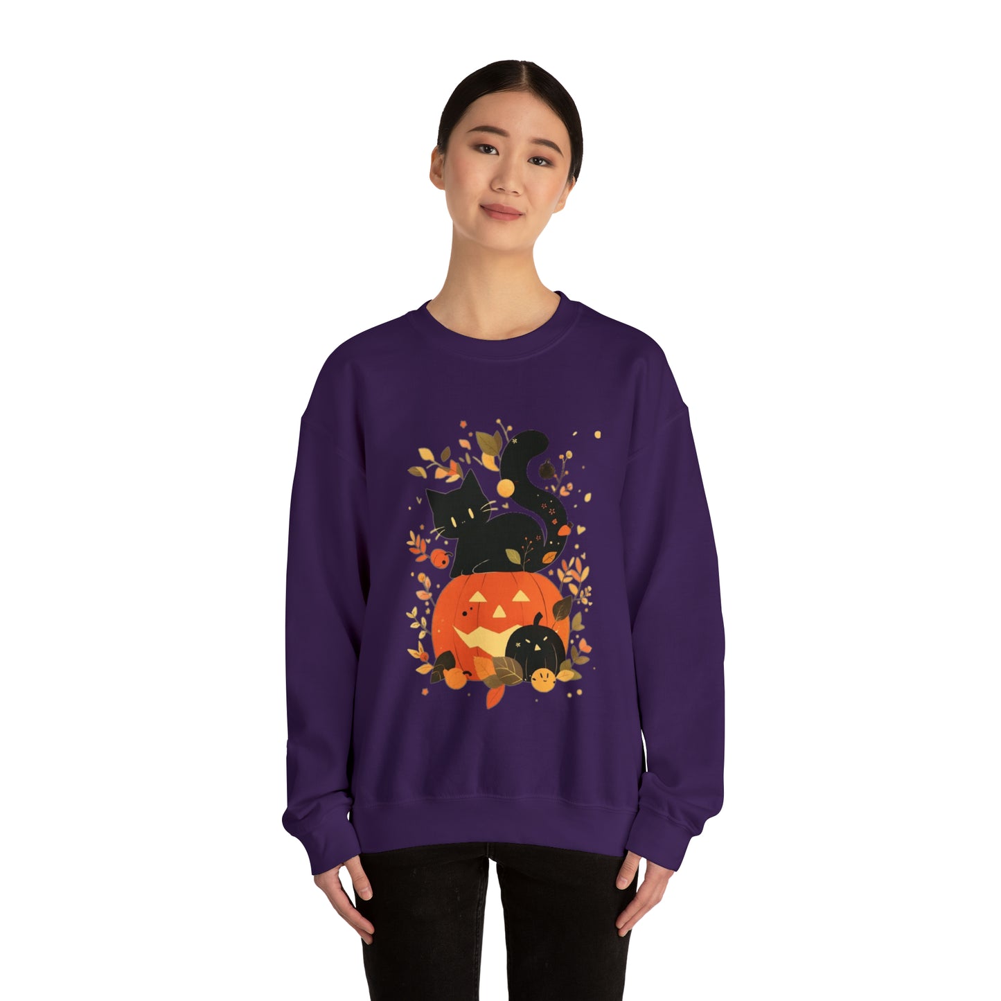Spooky Kitty Unisex Heavy Blend™ Crewneck Sweatshirt