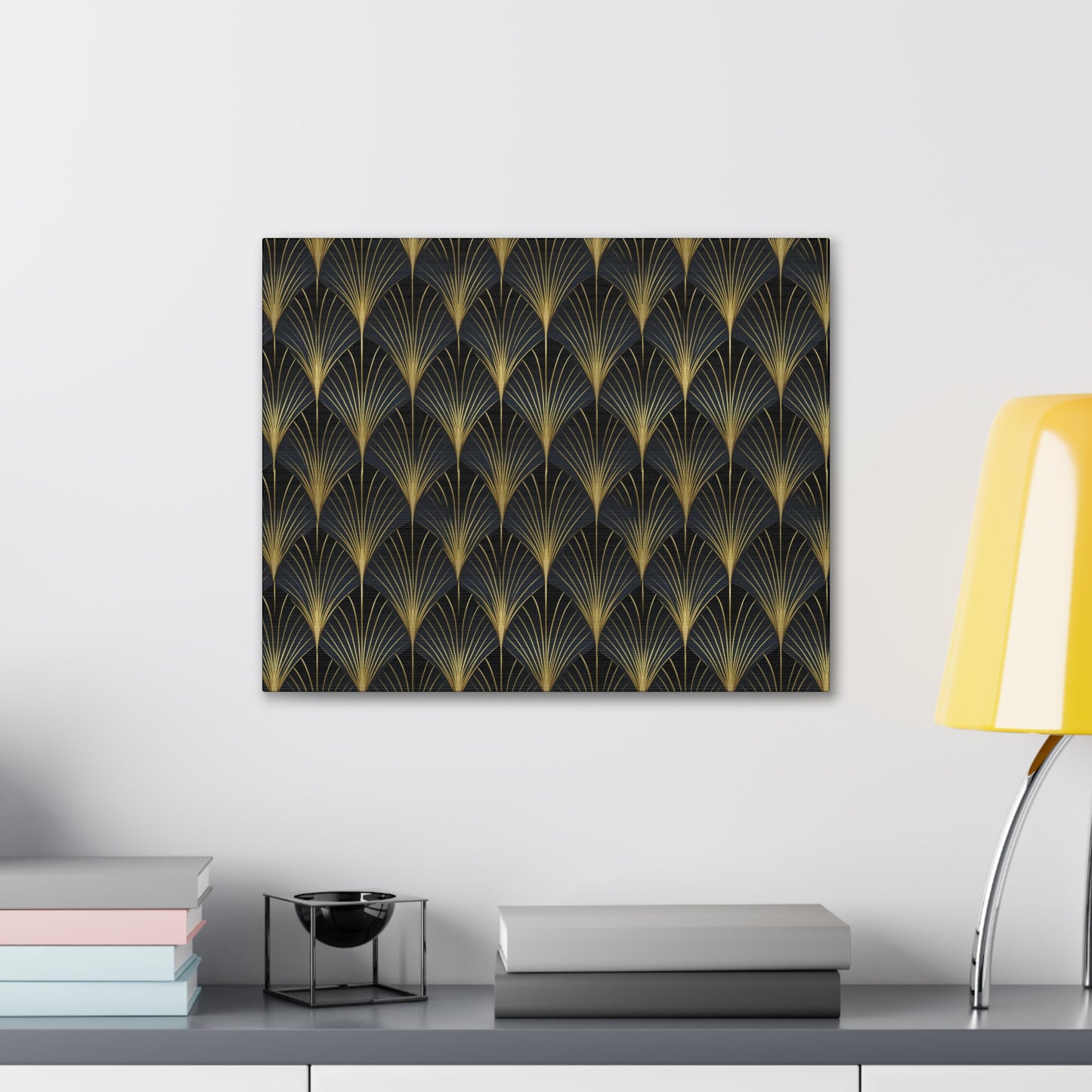 Art Deco Fans Canvas Gallery Wrap