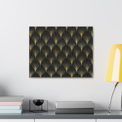 Art Deco Fans Canvas Gallery Wrap