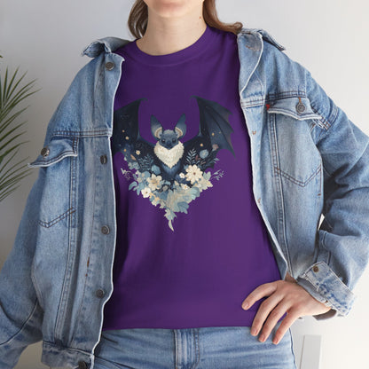 Midnight Bat Unisex Heavy Cotton Tee