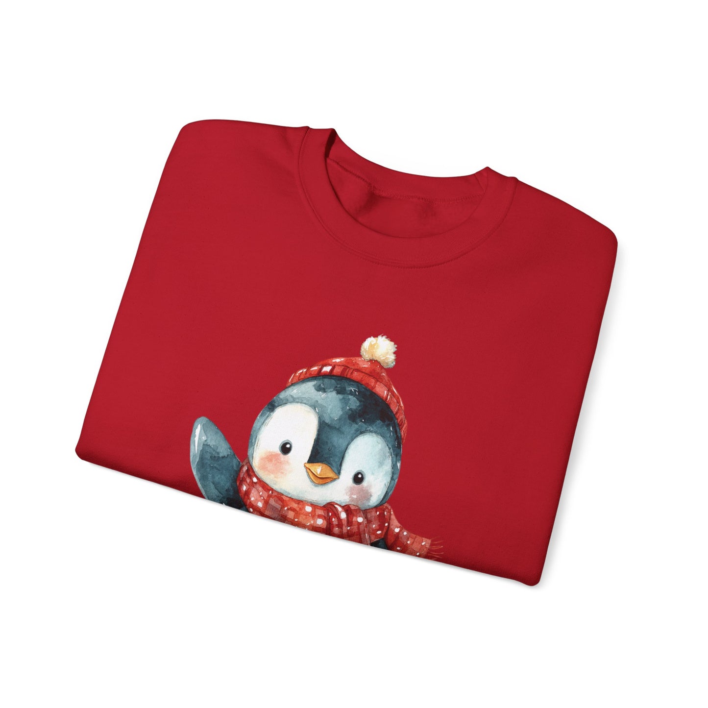Festive Penguin Unisex Heavy Blend™ Crewneck Sweatshirt
