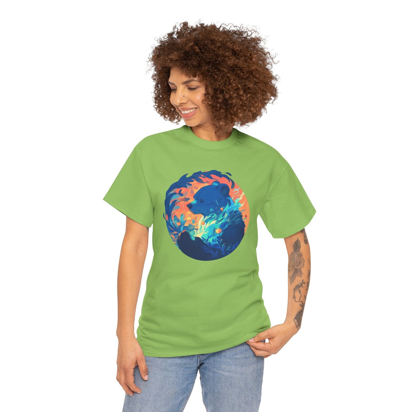 Elemental Bear Unisex Heavy Cotton Tee