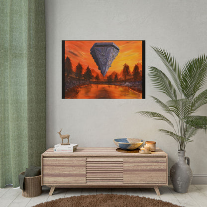 Rolled Poster - "The Skies are on Fire with Gods We Haven't Named Yet" or "Jeremy's Electro-matic Terraforming Machine"