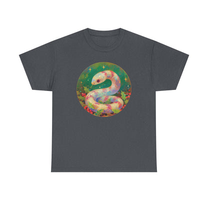 Candy Stripe Snake Unisex Heavy Cotton Tee