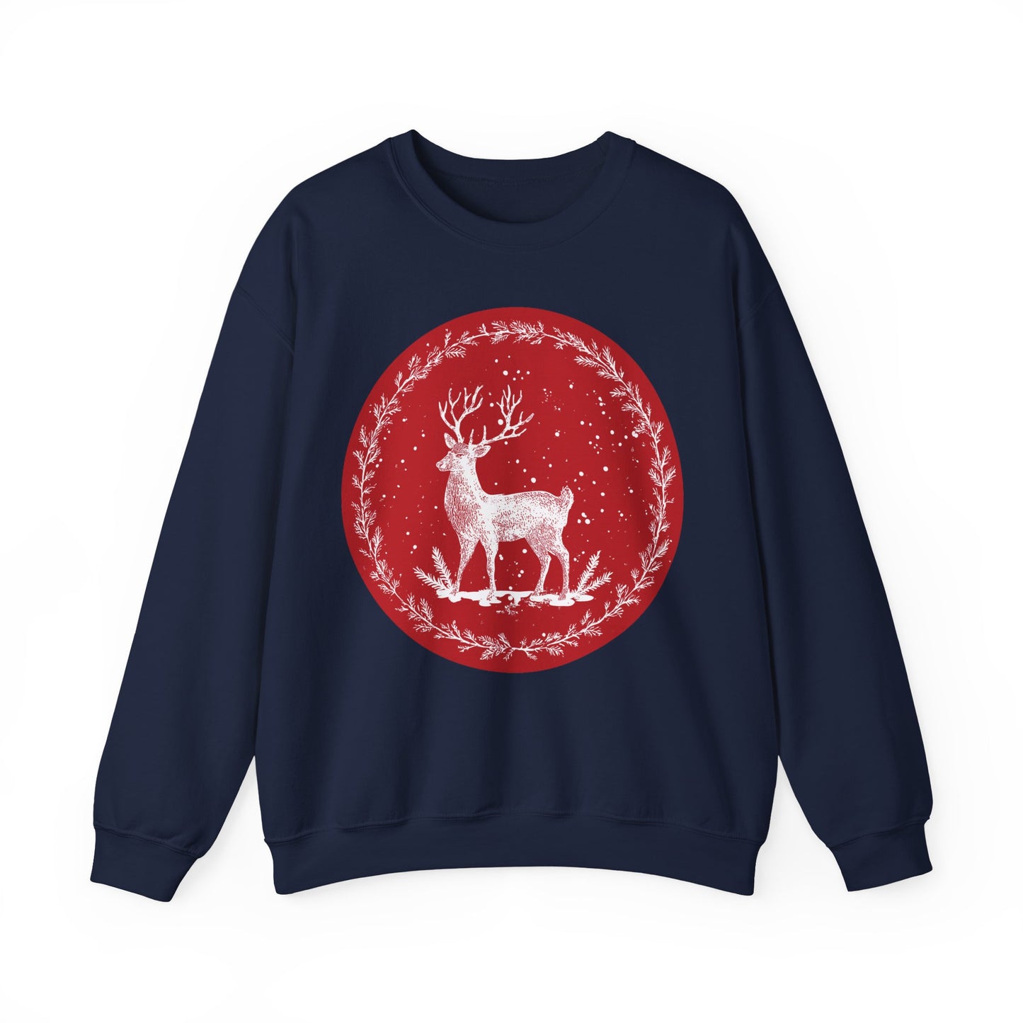 Rustic Deer Unisex Heavy Blend™ Crewneck Sweatshirt