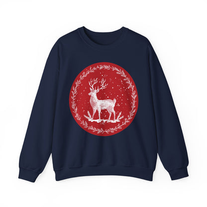 Rustic Deer Unisex Heavy Blend™ Crewneck Sweatshirt