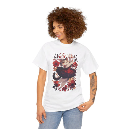 Ballet Cat Unisex Heavy Cotton Tee