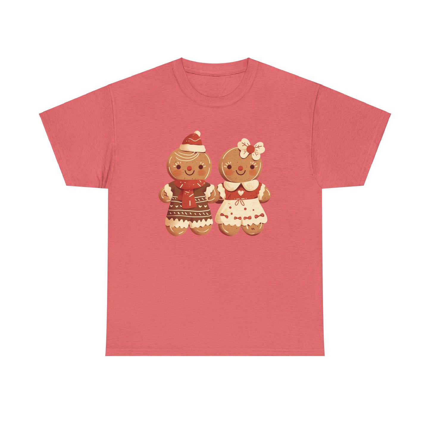 Gingerbread Couple Unisex Heavy Cotton Tee