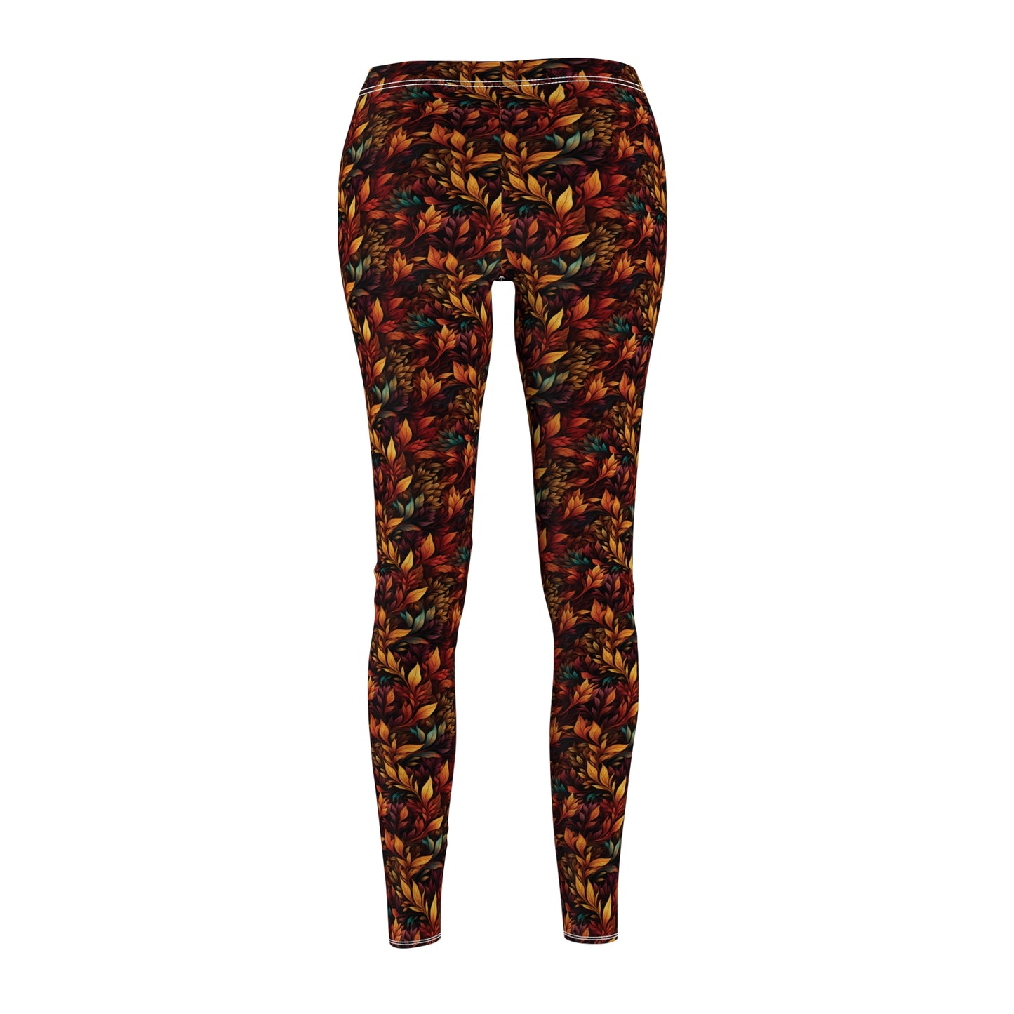 Fall Leaves Women's Cut & Sew Casual Leggings (AOP)