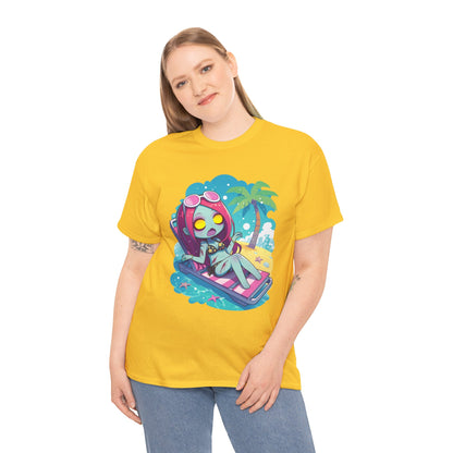 Beach Babe Zombie Unisex Heavy Cotton Tee