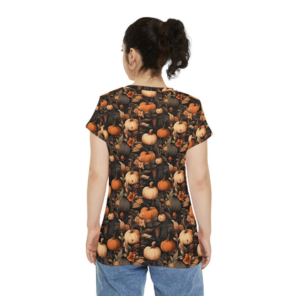 Pumpkin Harvest Women's Short Sleeve Shirt (AOP)