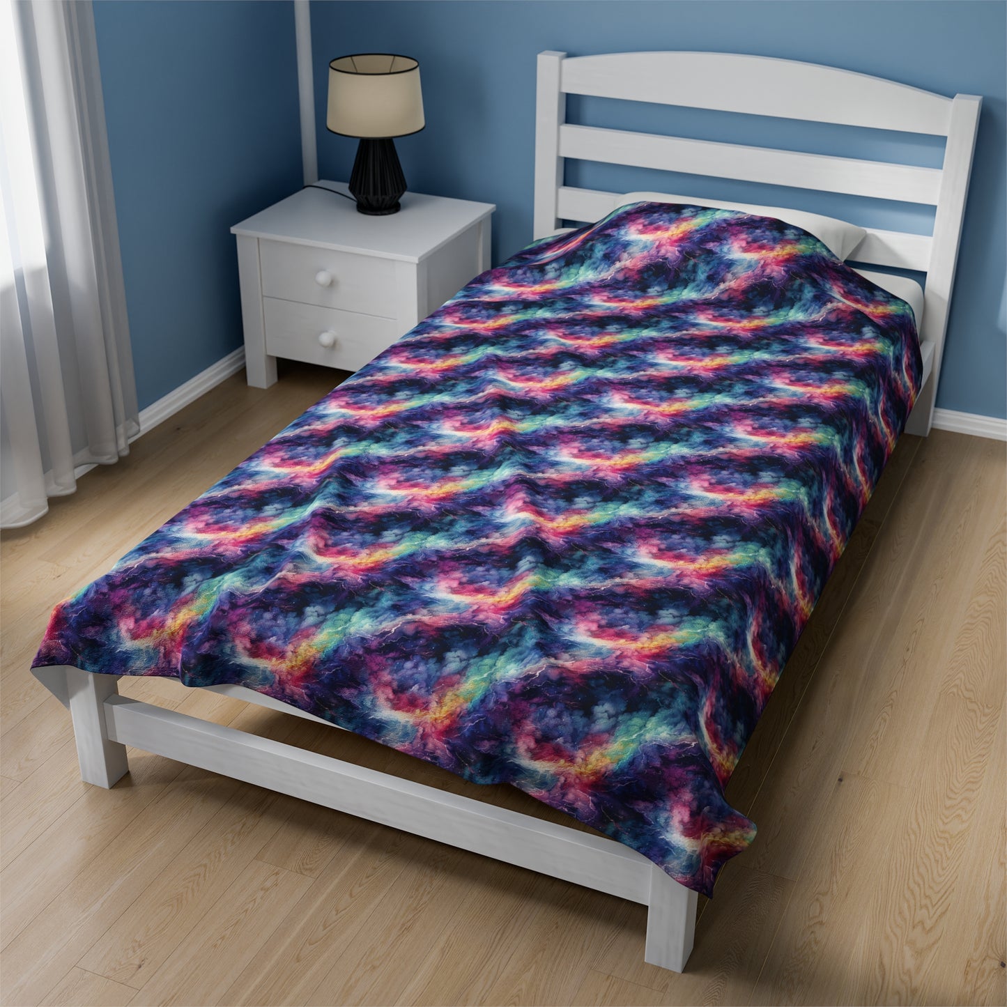 Spectral Storm Velveteen Plush Blanket
