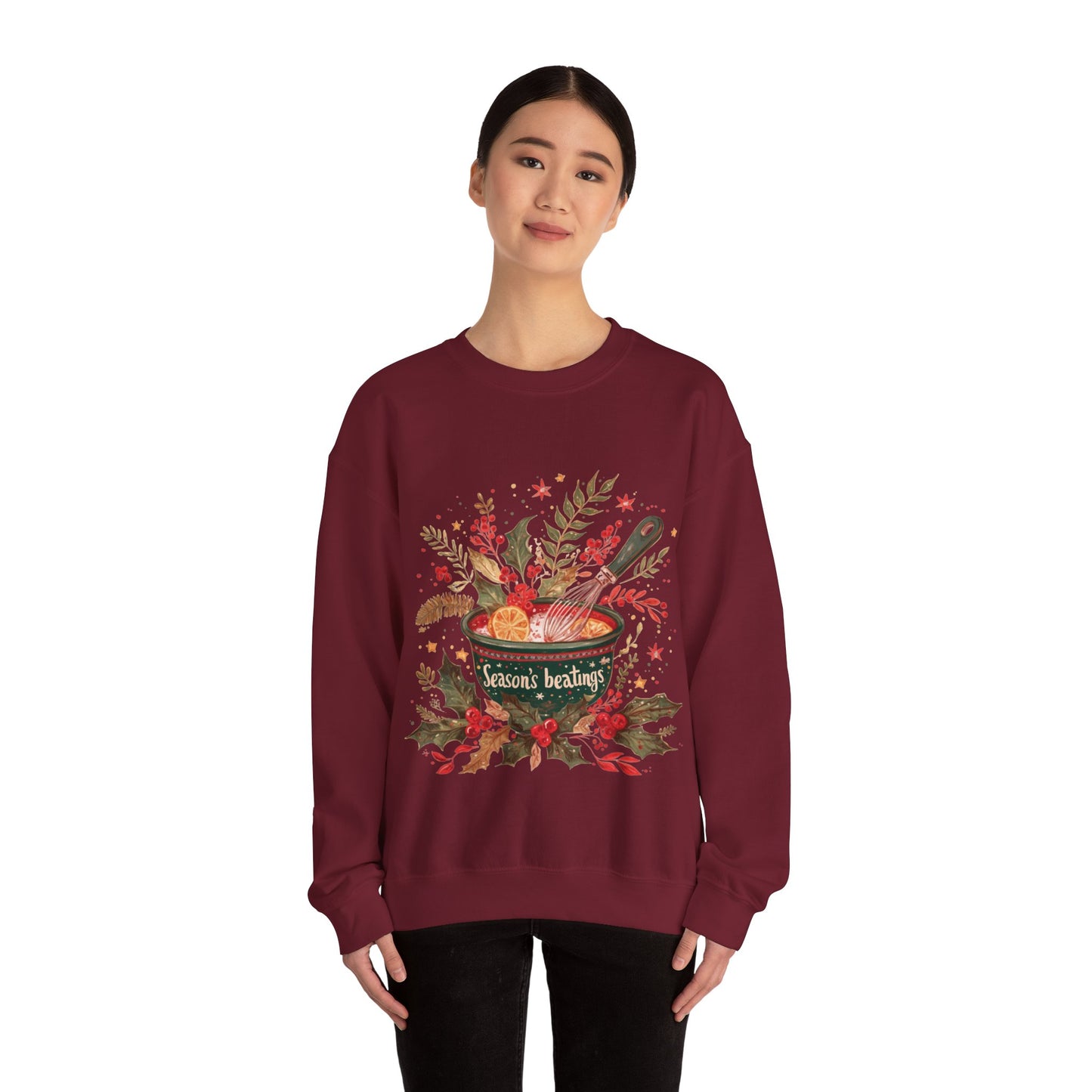 Season's Beatings (Baking) Unisex Heavy Blend™ Crewneck Sweatshirt