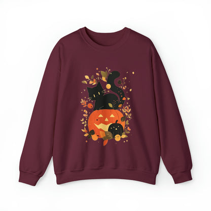 Spooky Kitty Unisex Heavy Blend™ Crewneck Sweatshirt