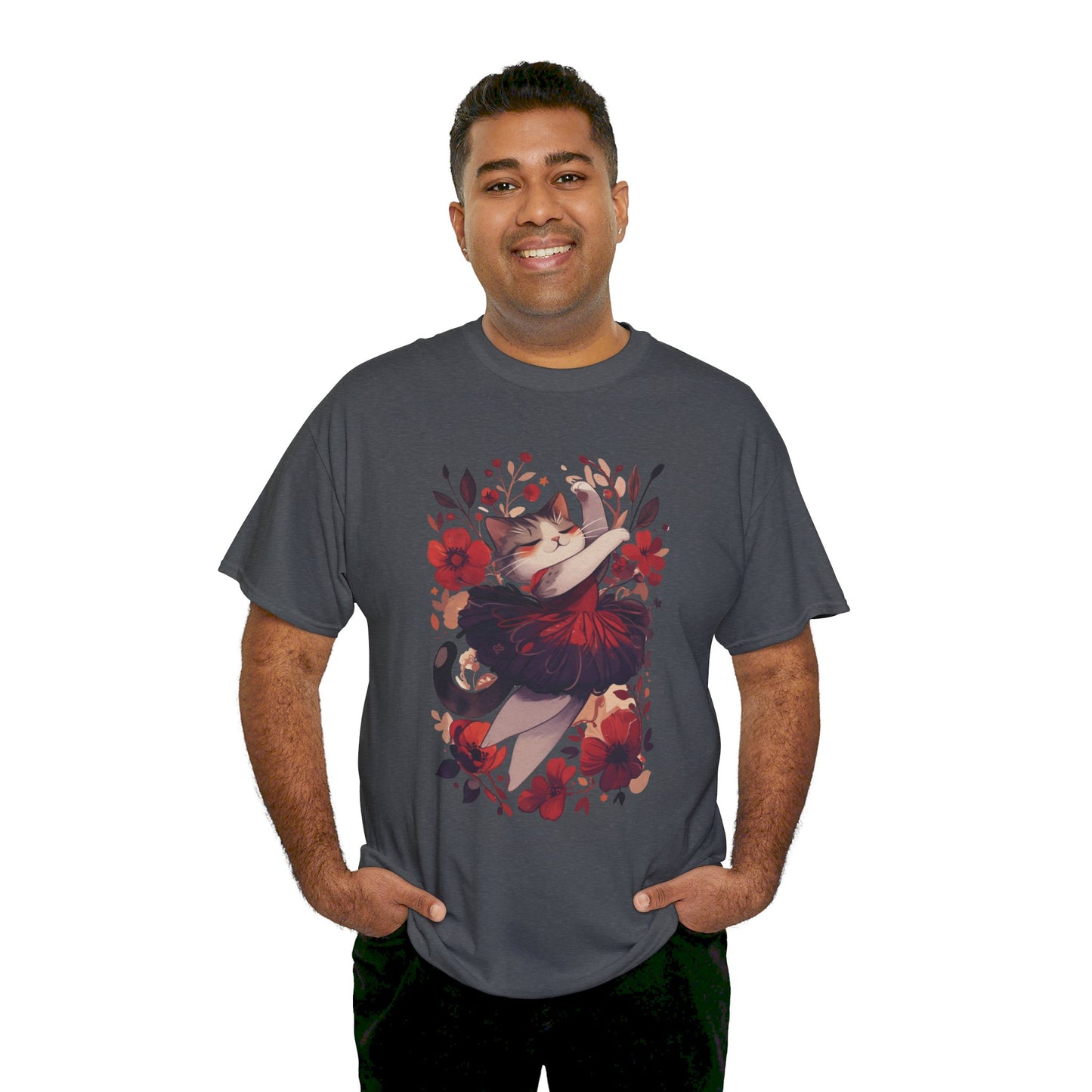 Ballet Cat Unisex Heavy Cotton Tee