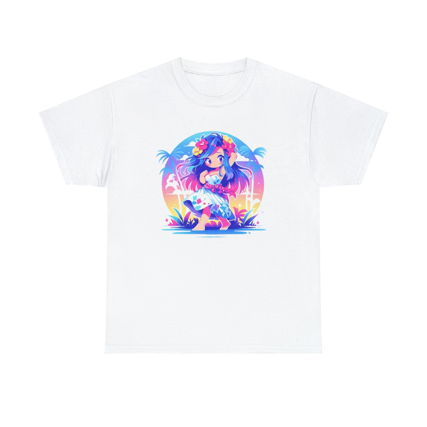 Hula Girl Unisex Heavy Cotton Tee