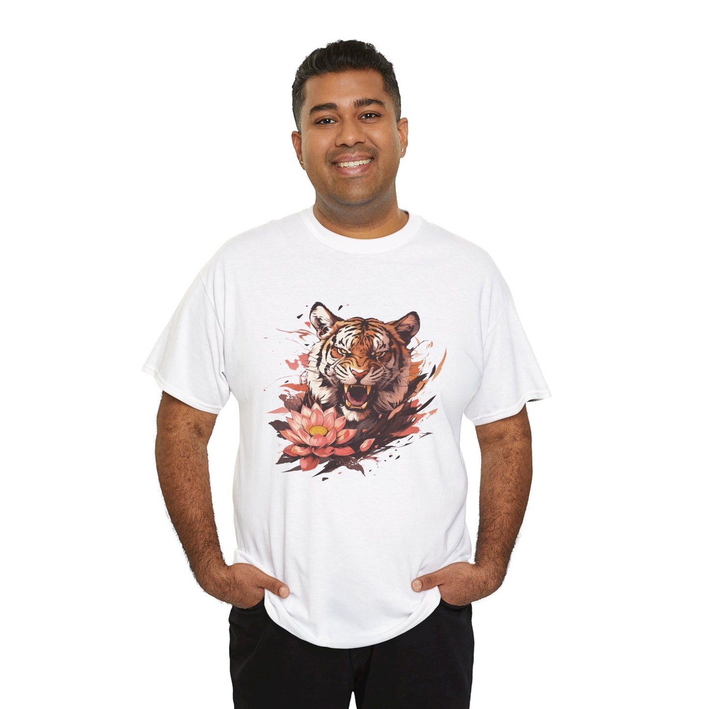 Lotus Tiger Unisex Heavy Cotton Tee
