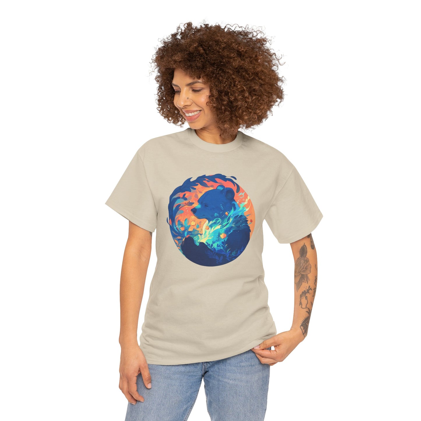 Elemental Bear Unisex Heavy Cotton Tee