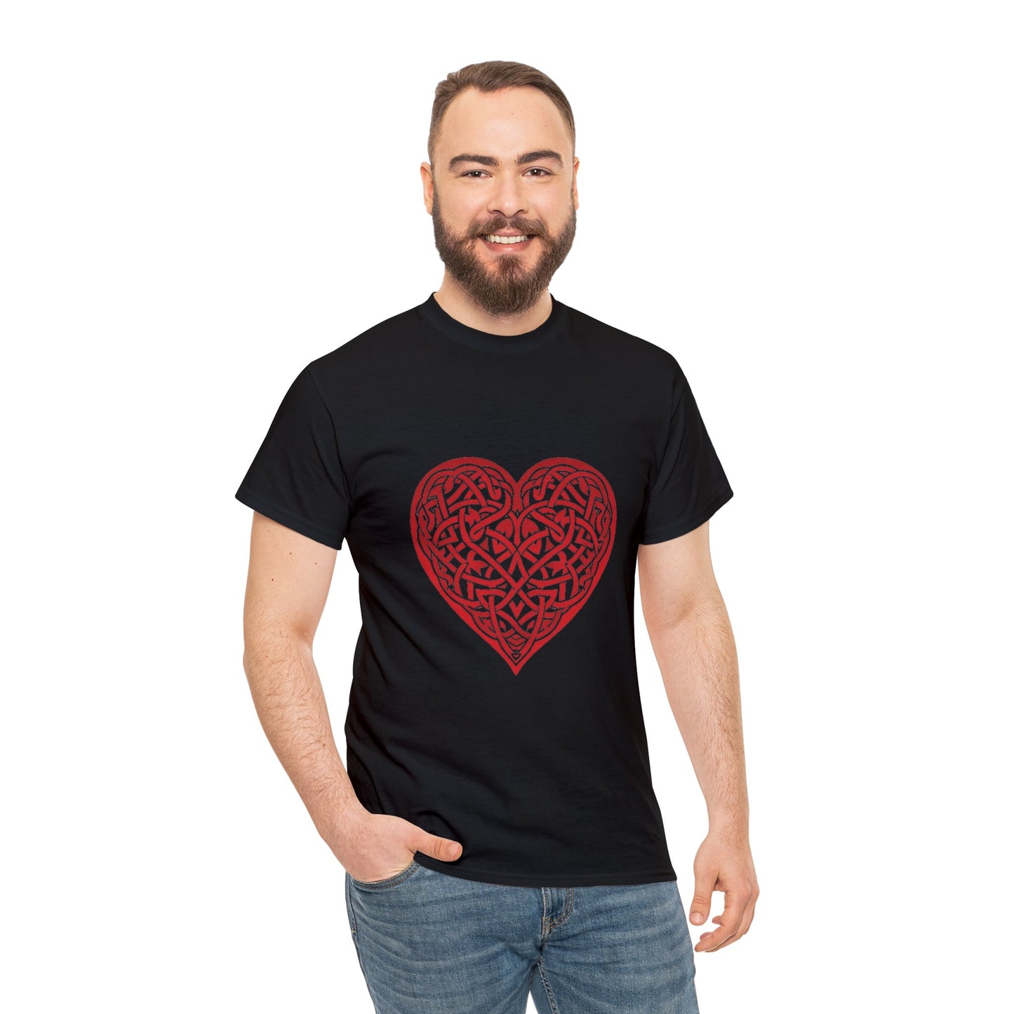 Celtic Heart Unisex Heavy Cotton Tee