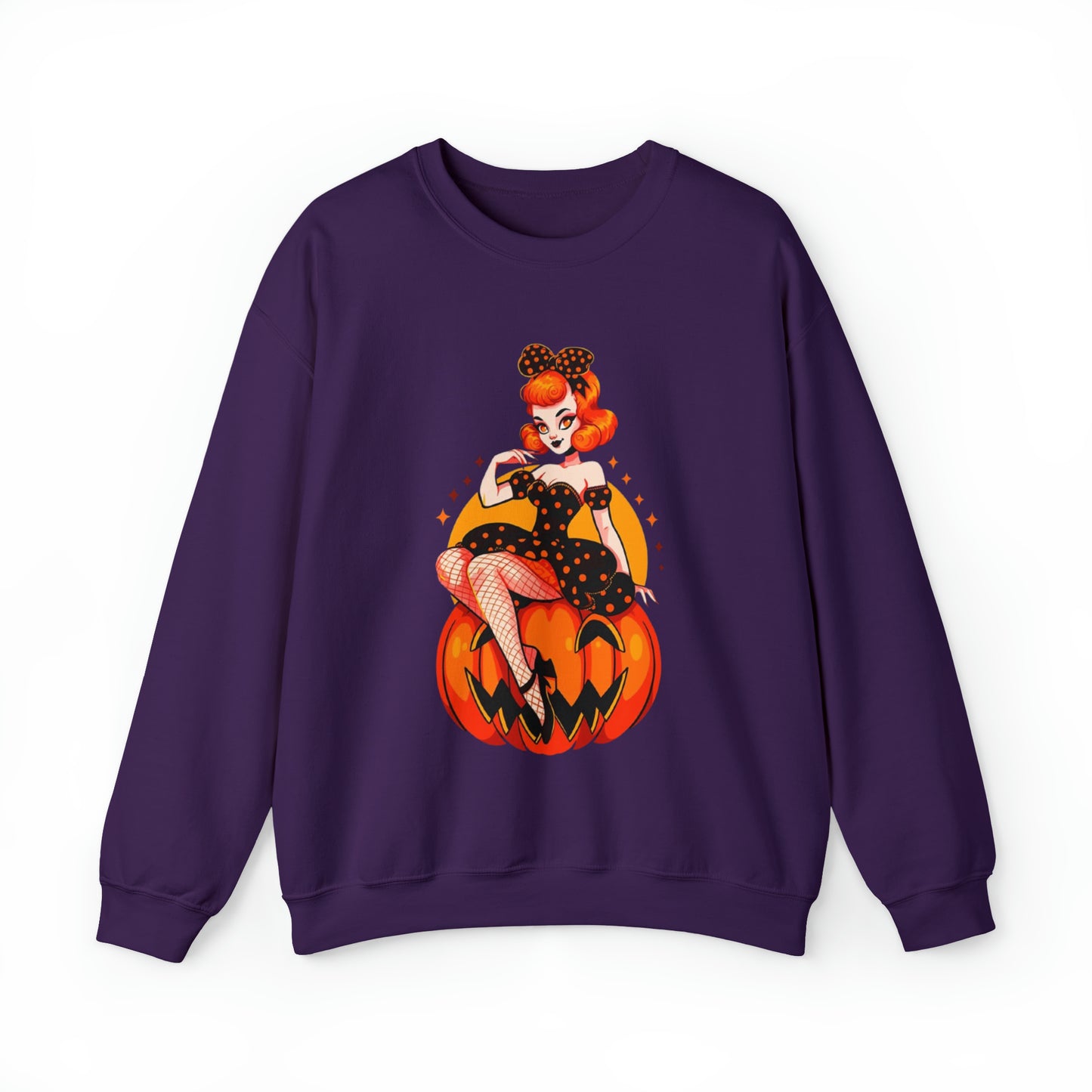 Pumpkin Pinup Unisex Heavy Blend™ Crewneck Sweatshirt
