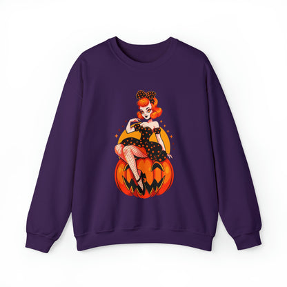 Pumpkin Pinup Unisex Heavy Blend™ Crewneck Sweatshirt