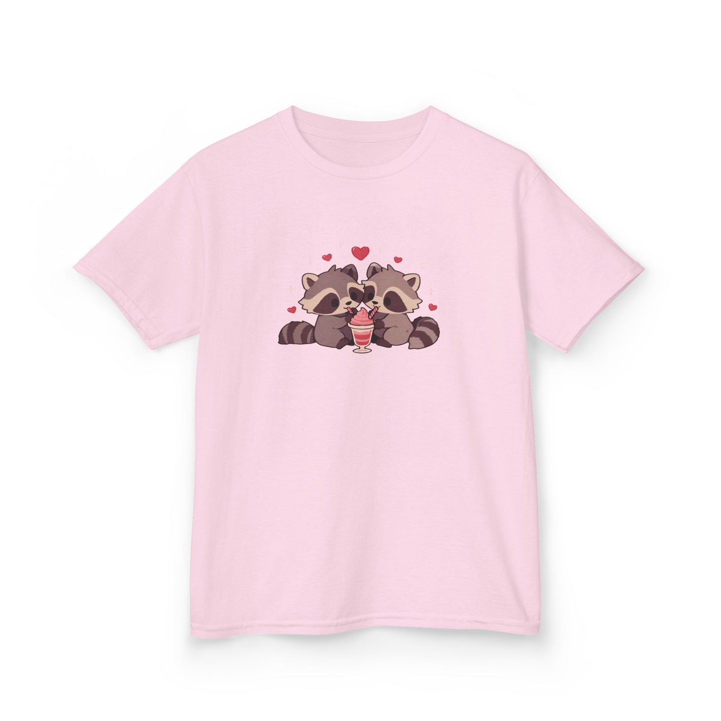 Raccoons Sharing Milkshake Kids Heavy Cotton™ Tee